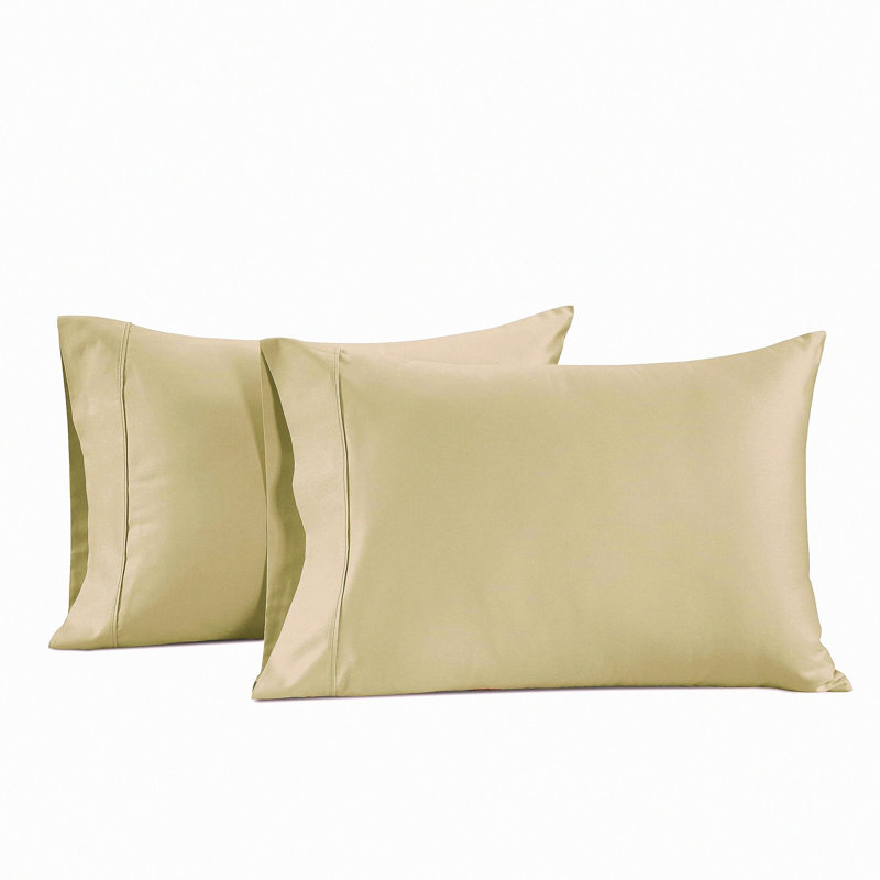 Floral Bird Pillowcase Set - 100% Cotton Bedding Shams with Envelope Closure - Pillow Covers - Set of 2 -, Linen
