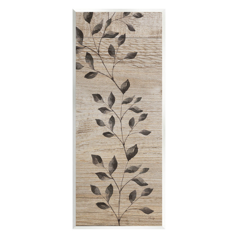 Motif botanique rustique boho, estampe numérique par Yass Naffas Designs, Plaque murale, H 17 po x l 7 po x P 0,5 po