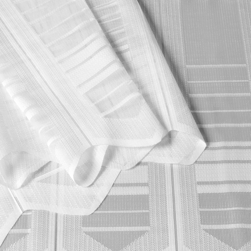 Brocka Solid Colour Pointed Cafe Curtain, 60cm H x 200cm W