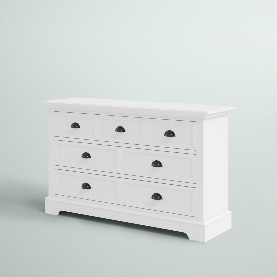 Huey 58'' W 7 - Drawer Dresser Greyleigh™ Color: True White