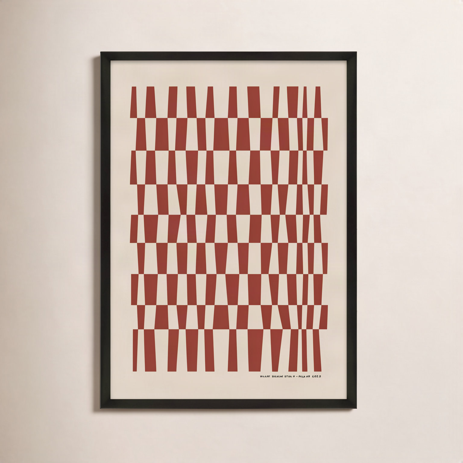 Vibrant Intersections 5 Print, Black Framed, 25" H x 17.5" W