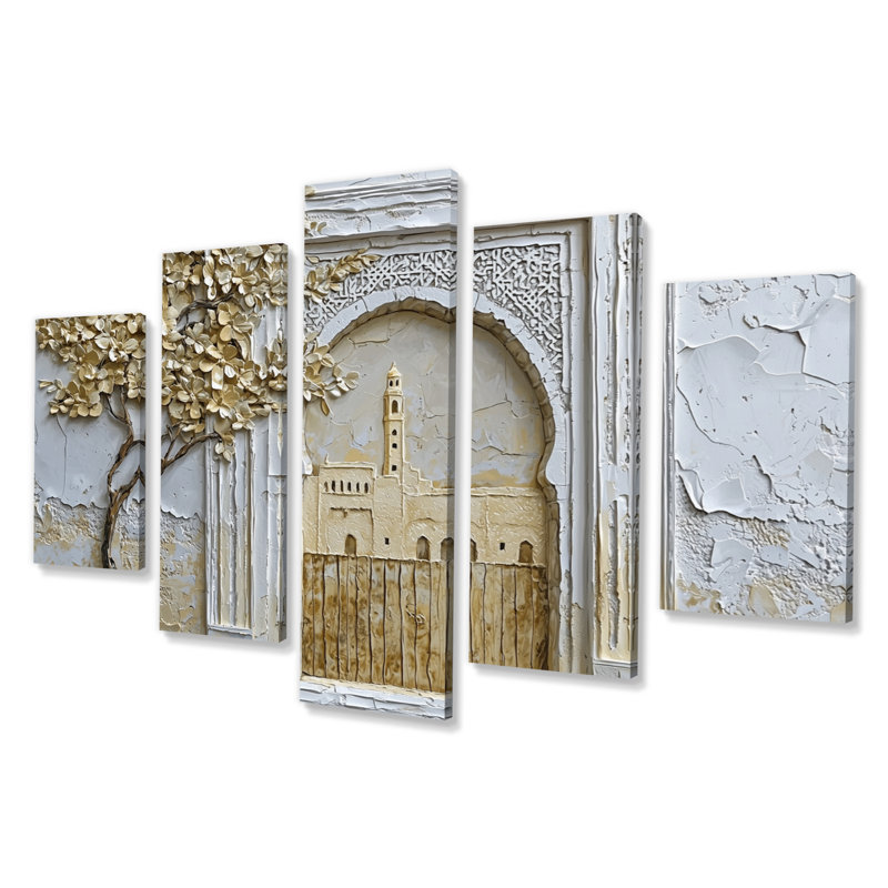 Art marocain sur toile, médina marocaine