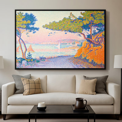 Golfe Juan, 1896-Paul Signac-Framed Gallery Wrapped Canvas