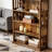Farmhouse Style Spacious Bookshelf With Adjustable Shelves, Ideal For Display And Storage In Any Room