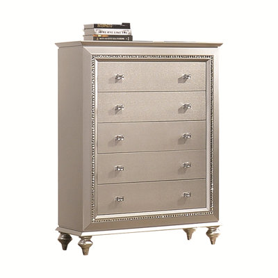 Commode à finition champagne Kaitlyn