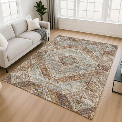 Premium Machine Washable Mayfield AMF2195 geometric Rug