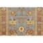 Wool Oriental Area Rug in Amber/Brown/Blue-623555104