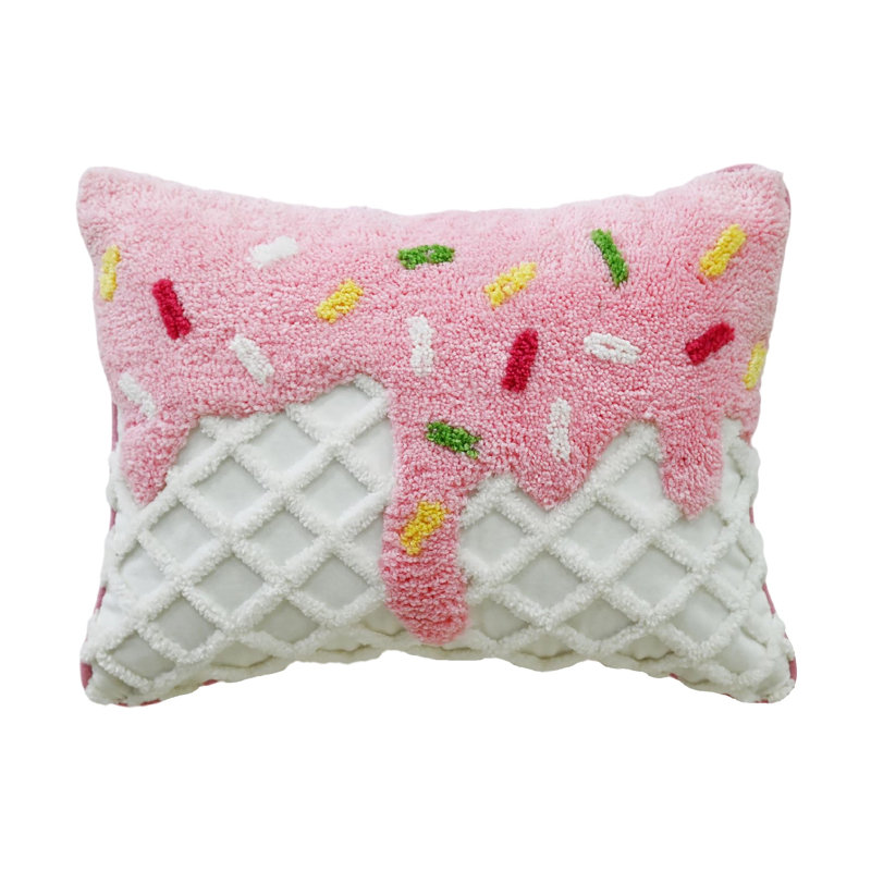 Coussin décoratif touffeté Vibhsa, 14 po x 20 po