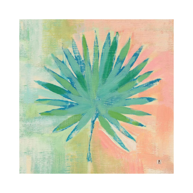 Beach Cove Leaves II by Studio Mousseau - Wrapped Canvas Painting, 30.48 cm H x 30.48 cm W