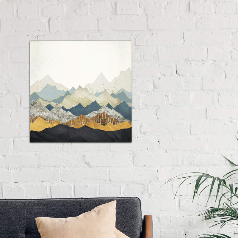 «Distant Peaks» par Spaceécur Designs - impression, Toile tendue, H 37 po x l 37 po x P 1,5 po