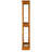 6 Tier Curio Cabinet In Oak With Mirrored Back & Magnetic Hardware Display 4 Adjustable Glass Shelves-662803990