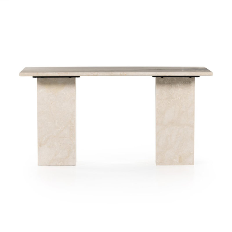 Arum Marble Writing Desk, Cream