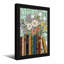 Plantes et fleurs, vitrail, fleurs, livres, fond-508591951-508591948-508591945