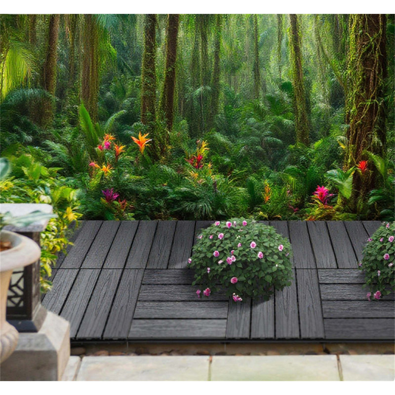 Carreaux de terrasse emboîtables de haute qualité, paquet de revêtement de sol extérieur idéal pour la terrasse, le jardin, le balcon et divers autres espaces