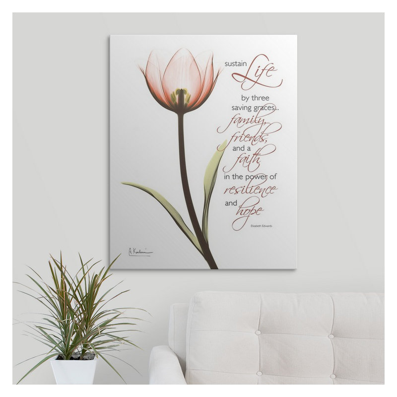 "Manigault" Tulip X-Ray par Kiranjit, reproduction de photo, H 30 po x l 24 po x P 1,5 po, Toile