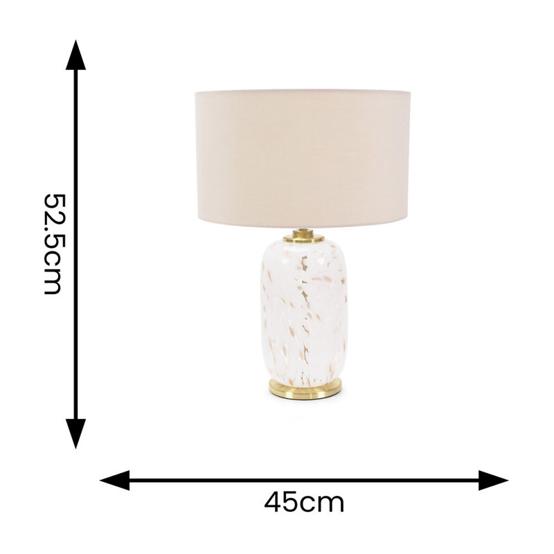 Glass Table Lamp, Natural, No