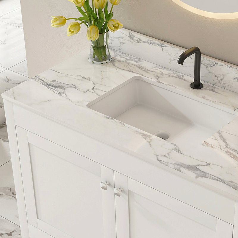 Meuble-lavabo moderne 43 po, White