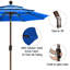 Parasol de marché 9 pi Kasia-39993632