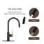 Robinet de cuisine rétractable avec poignée simple et plaque de pont-70944581