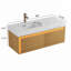 Meuble-lavabo mural de 24 po avec lavabo d'art en céramique et porte à fermeture en douceur, design élégant et peu encombrant