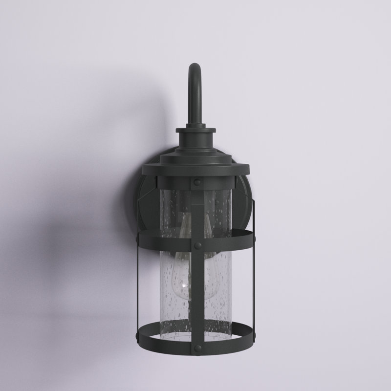 Pettiford Wall Light, Black, 14" H x 6.5" W x 8.25" D