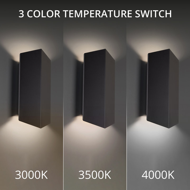 Summit Black Aluminum Dimmable LED Wall Sconce