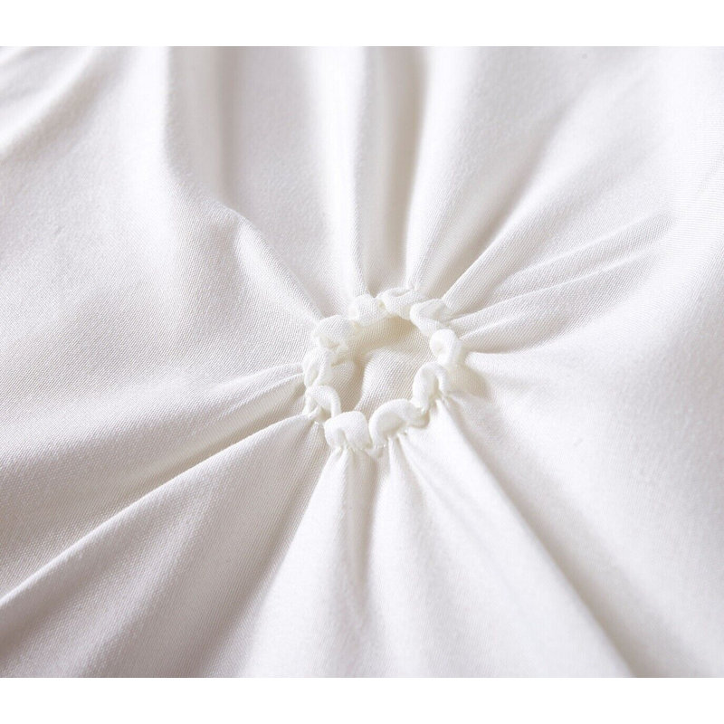 Cairnbrook Damask Duvet Cover Set with Pillowcases, White, Kingsize - 2 Standard Pillowcases