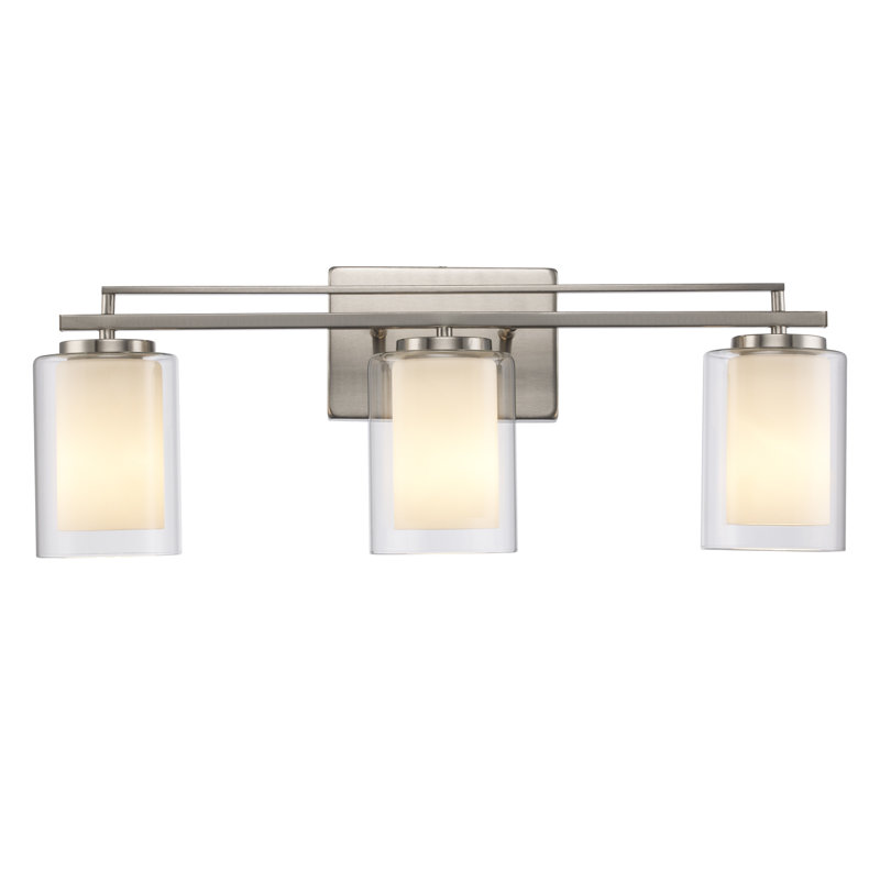 Dimmable Chandelier, Brushed Nickel, 3