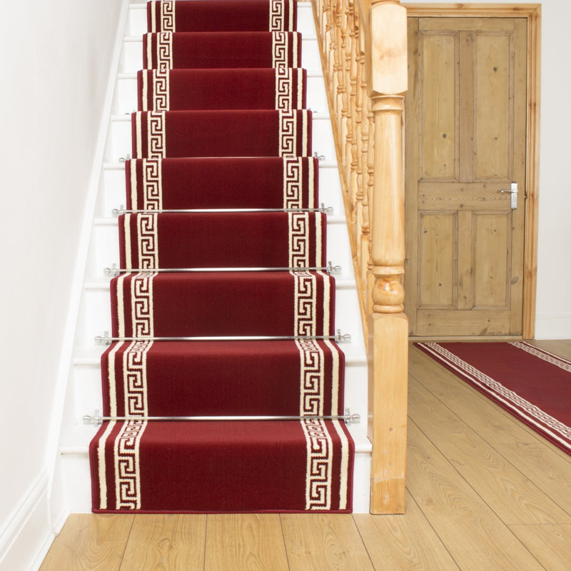 Stair Runner Geometric Area Rug, Runner 100 x 600 cm