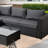 4-Person Outdoor Wicker Sectional Sofa Set With Cushions-124961463