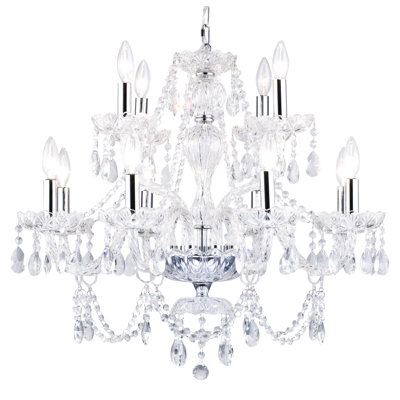 Lustre géométrique unique à 12 lumières Xiong
