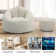 Wayfair Basics Trule Standard Bean Bag chair with Supportive Ottoman Soft Fabric Sofa chair