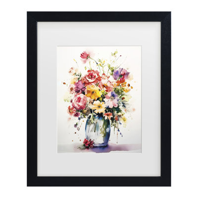 Bolog Incado Vibrant Bouquet Matted Framed Art