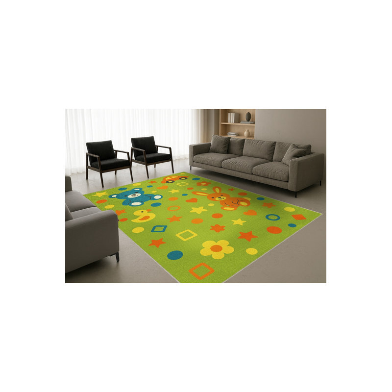 Tapis vert Mosso, 2' x 2'11"
