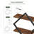 Diamond Frame 2-Tier Floating Shelves Set - Double Layer Hanging Storage For Industrial Chic Spaces-2135201628