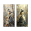 Chickadee, oiseau sur une pomme de pin III - animaux, art mural 2 pièces-1653072904-1653072901