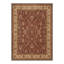 Tapis traditionnel oriental rouge / beige performance à poils courts et antidérapant-76251898