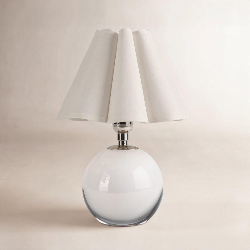 Giorgio Crystal Mini Lamp, Silver, White