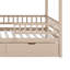 Structure de lit superposé polyvalente avec glissade, escalier de rangement et 2 tiroirs-132950337