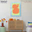 Cadre mural orange et lime en acrylique par NOTORIART-116253611-116253613-116616511