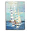  «Summer Regatta 3 Stripes» par Julia Purinton, art mural en verre acrylique, 16 po x 24 po-382396169