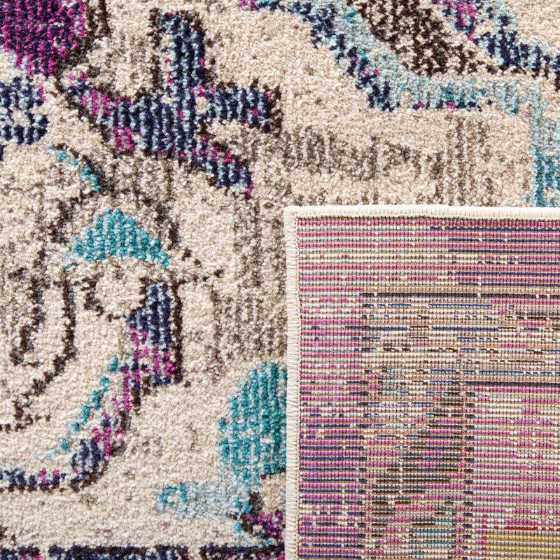 Tapis oriental Almyra, Navy/Light Blue, Rectangle 9 pi x 12 pi