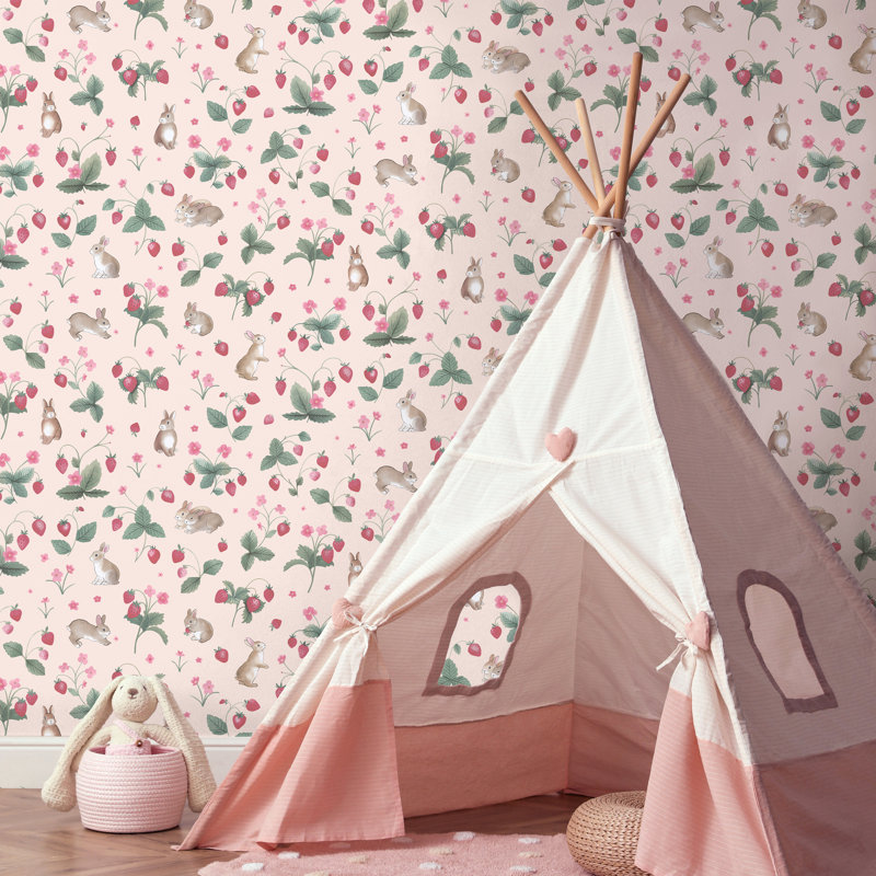 10.05m x 53cm Matte Wallpaper Roll, Pink