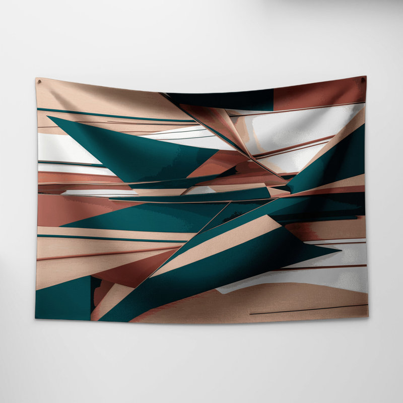 Tapisserie murale géométrique, 26 po x 36 po