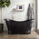 Raye 71" Copper Soaking Pedestal Freestanding Tub with Pre-Drilled Overflow Hole and Rolled Rim