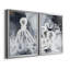 Octopus Ink I - ensemble de 2 reproductions d'art sur toile encadrées-1741931776-1741931779