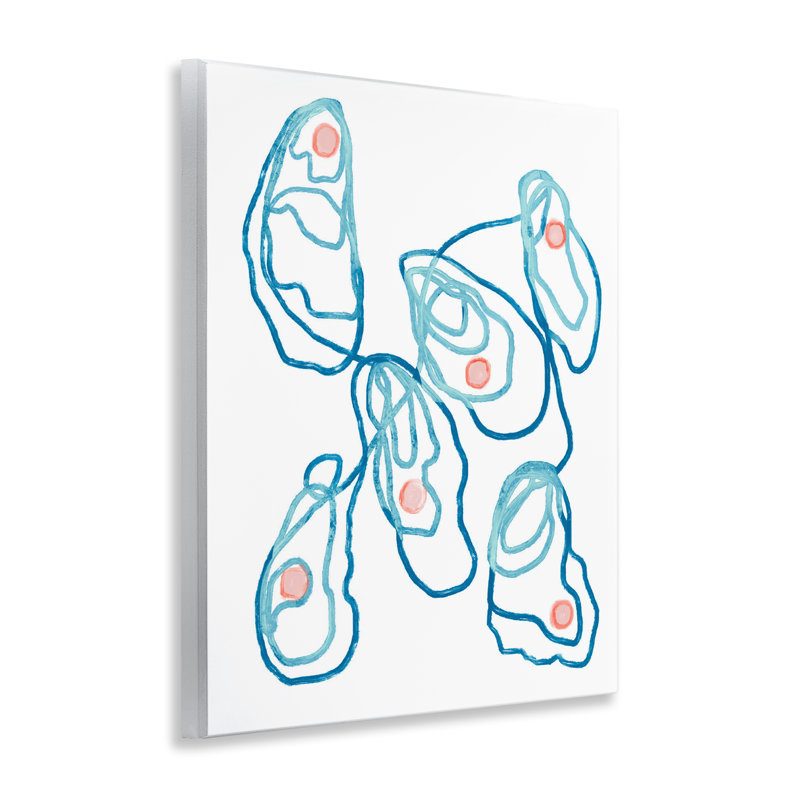«Minimalist Oyster Outline», plaque murale par Lil 'Rue
