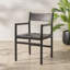 Devnie Leather Upholstered Arm Chair-548358079-548358078