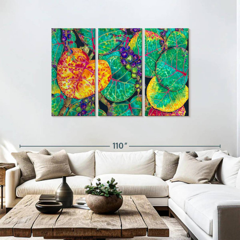 Harnek Seagrape, 48" H x 74" W
