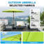 Parasol de patio 9 pi avec base-133047202